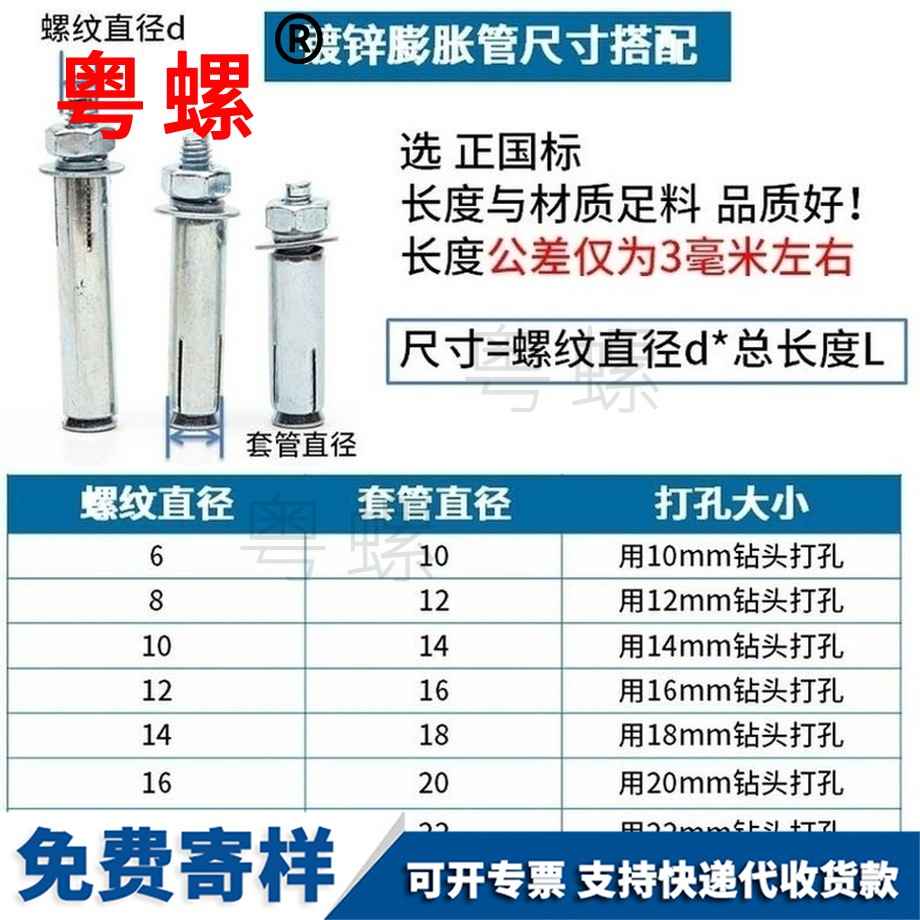 訂做西雙版納膨脹螺絲