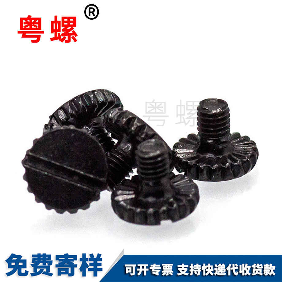 定制黑色呼倫貝爾一字槽螺絲
