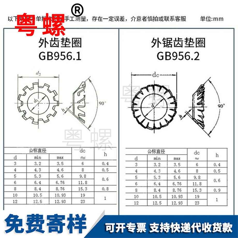 錐形鋸齒怒江鎖緊墊圈