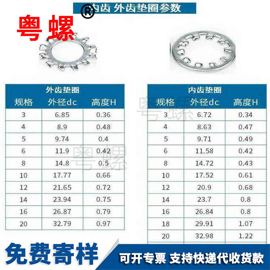 加工鐵外齒許昌鎖緊墊圈