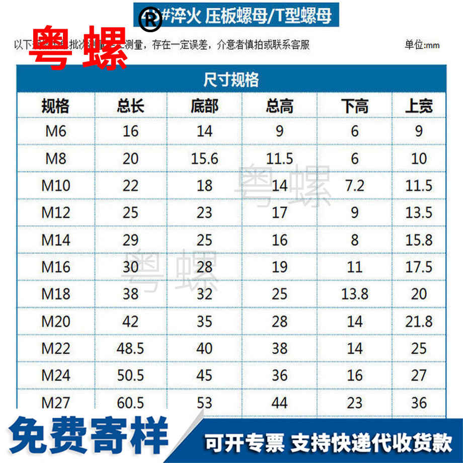 供應(yīng)鋼加硬淬火自貢壓板螺母