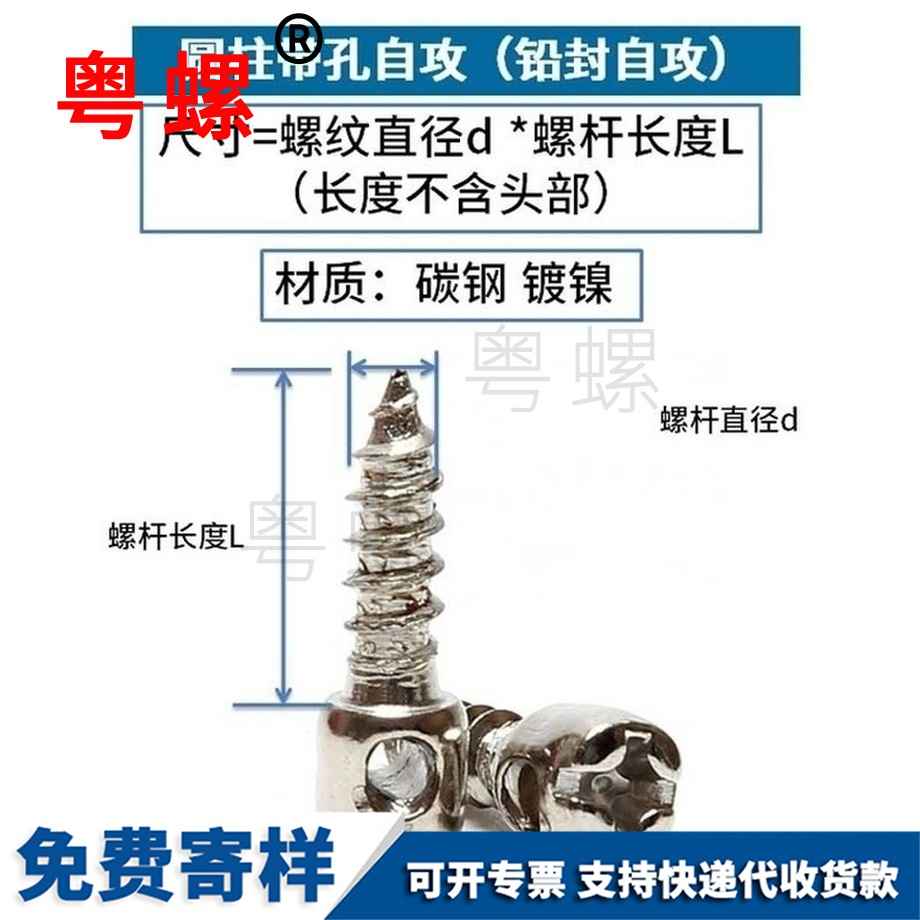 供應鍍鎳鉛封江蘇自攻螺絲
